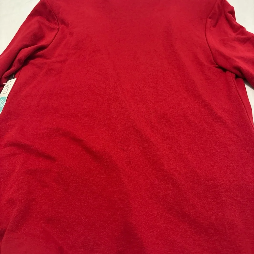 Tart Red Kaylie French Terry Blazer 2 Button SZ XL Career Casual Rayon Cotton - Picture 15 of 15